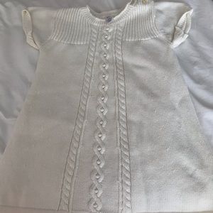 Baby Cream Knit Sweater Dress